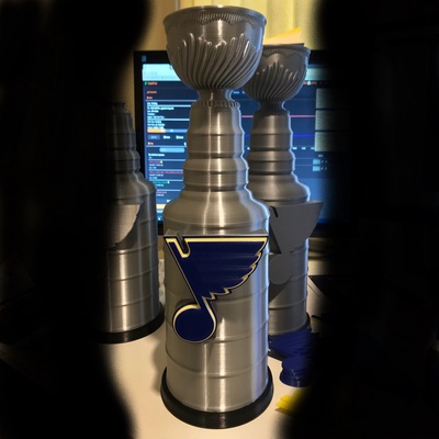 stanley cup - st louis blues 3d print model - Mito3D
