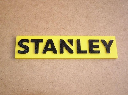 Stanley logotipo fabricante Alto qualidade Ferramentas poster placa oficina ferramenta casos 3d print model - Mito3D