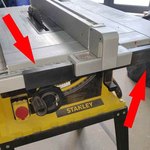 Stanley tabela cerca quadrado melhoria ferramenta sst1801 stst1825 Serra mesa madeira marcenaria máquina Ferramentas 3D print model - Mito3D