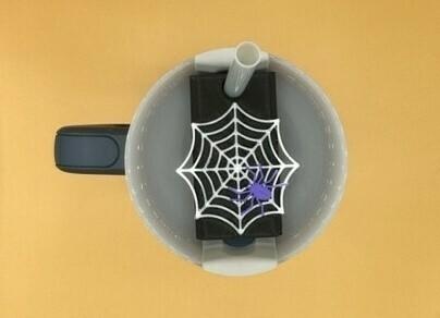 stanley tumbler 40 oz topper original h20 - spider web halloween 3d print model - Mito3D