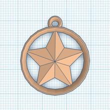 star jewelry pendant 3d print model - Mito3D