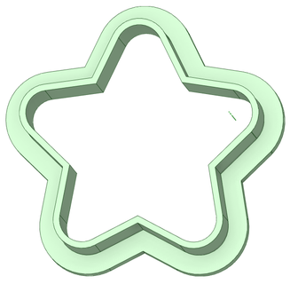 star 30mm cookie cutter 3d print model - Mito3D