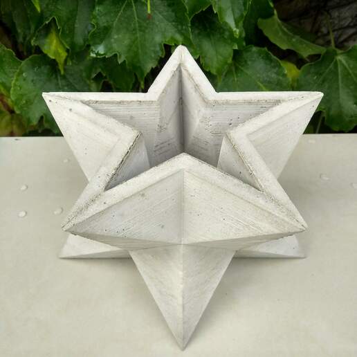 star cement pot mould 3D print model - Mito3D