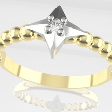 Star Kinder Ring anel infantil 3d print model - Mito3D