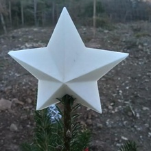 star christmas tree home ornament xmas 3d print model - Mito3D