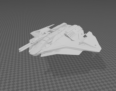 star citizen ares inferno crusader industries space spaceship starship ship model game 3d print model - Mito3D