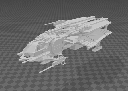 star citizen aurora es robert space industries rsi spaceship starship ship model game 3d print model - Mito3D