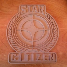star citizen coaster art drink logo signs logos 3d print model - Mito3D