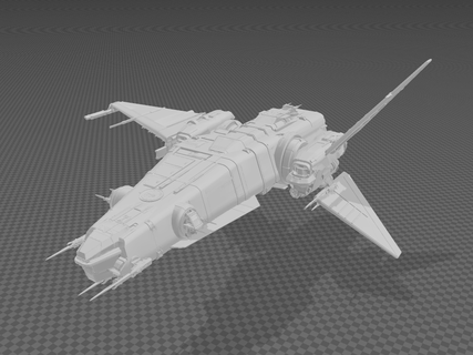 estrella ciudadano corsario pato interplanetario espacio astronave nave estelar Embarcacion modelo juego 3d print model - Mito3D