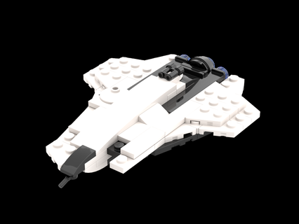 star citizen crusader industries mercury runner bricks Game moc rebrickable mini space spaceship starship ship model game 3d print model - Mito3D