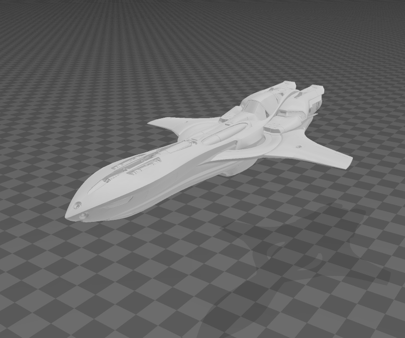 star citizen p-52 merlin kruger intergalactic space spaceship starship ship model game 3D print model - Mito3D