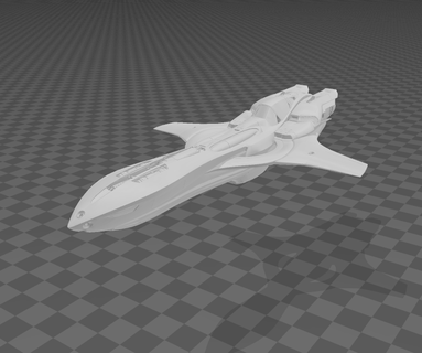 Estrela cidadão p 52 Merlin Kruger intergaláctico espaço nave espacial estelar navio modelo jogos 3d print model - Mito3D