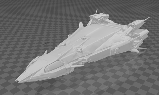 star citizen polaris robert space industries Game game model spaceship starship rsi 3d print model - Mito3D