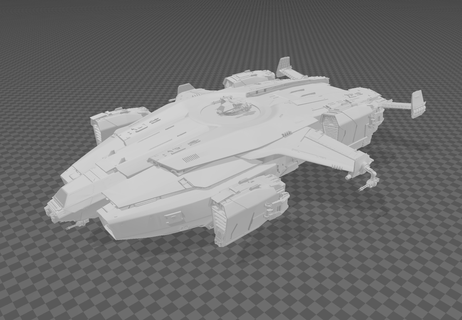 Estrela cidadão Valquíria bigorna aeroespacial espaço nave espacial estelar navio modelo jogos dropship 3d print model - Mito3D