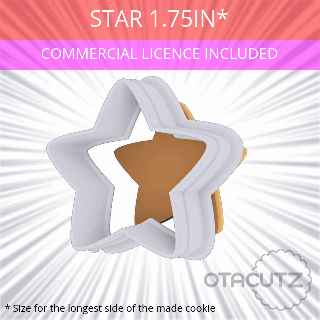 estrella Galleta cortador 175in 44cm herramientas fondant galletas biscoito moho для comercial utilizar conjunto básico forma clásico celestial estelar lindo 3d print model - Mito3D