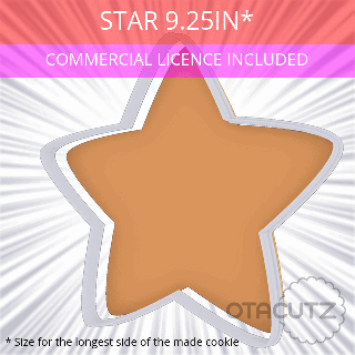 star cookie cutter 925in 235cm fondant ausstechform cortador de galletas biscoito tagliabiscotti commercial use set cookies basic shape classic celestial stellar cute 3d print model - Mito3D