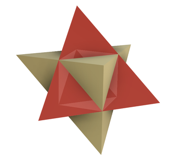 Estrela cubo poliedro matemática arte 3d print model - Mito3D