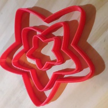 star cutter Kunst jahrgang Kekse Süßwaren kalte Porzellan cookie schneiden 3d print model - Mito3D