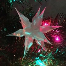 star david christmas ornament bauble tree 3d print model - Mito3D