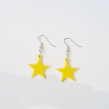 star earrings jewelry fashion 3d print model - Mito3D