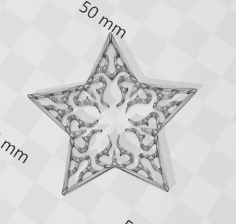 estrella llameante talón pendiente collar joyería joya resina 3d print model - Mito3D