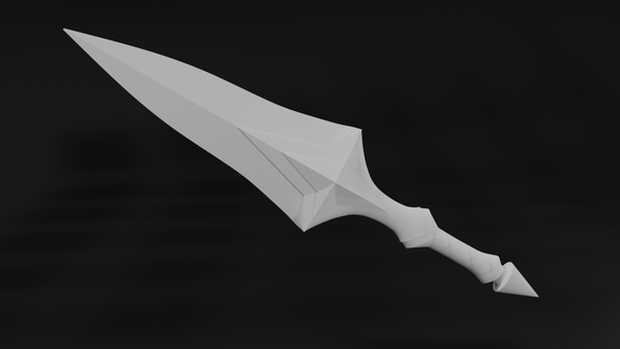 star Muhafız Akali bıçak ağzı lol lig efsaneler xayah Kostüm oyunu destek adc bıçaklar tüyler silah 3d print model - Mito3D