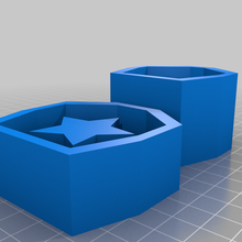 Estrela cubo gelo mofo bandeja cubos cozinha_dining 3d print model - Mito3D