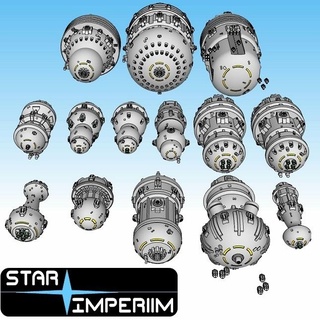 star imperiim fleet starship miniatures Game starships spaceships space ships starmada full thrust a billion suns 3d print model - Mito3D