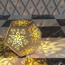 star Lamba Sanat tasarım ışık vermek dodecahedron Pentagon süs 3d print model - Mito3D
