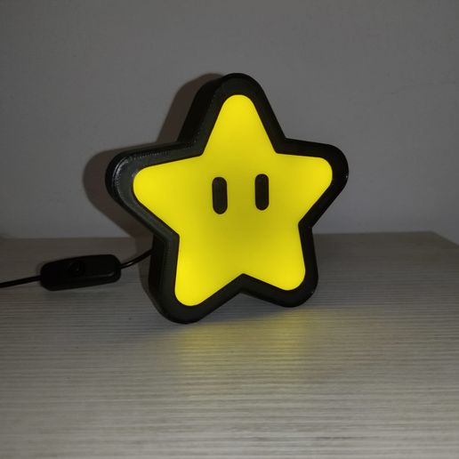 étoile LED lampe mario 3D print model - Mito3D