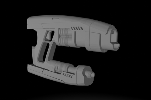 Estrela senhor blaster maravilha Estrela senhor guardiões galáxia suporte Estrela senhor blaster blaster brinquedo 3d print model - Mito3D