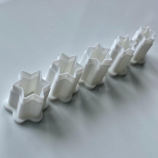 étoile micro coupeurs fabriqué polymère argile art outils 3d print model - Mito3D