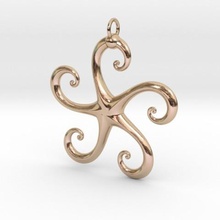 pingente estrela de ordem 5 jóias pendentes 3d print model - Mito3D