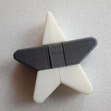 estrella rompecabezas juego acertijo de la ocupación deco juguete 3d print model - Mito3D