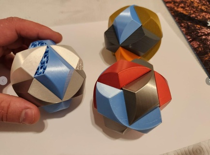 Star Puzzle Escher solide Spielzeug 3d print model - Mito3D