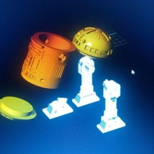 star r2 game 75 mm x 50 set up y paste 3d print model - Mito3D