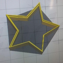 star shaped lamp art 3d print model - Mito3D