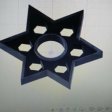 estrella hilandero juguetes rodamiento diseño divertido 3d print model - Mito3D