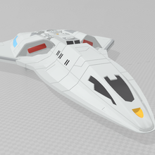 star trek armada 2 - arrow class runabout ship spaceship vehicle 3d print model - Mito3D