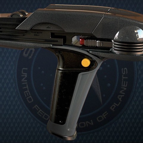 star trek beyond type-1b phaser game startrek props cosplay toy laser 3D print model - Mito3D