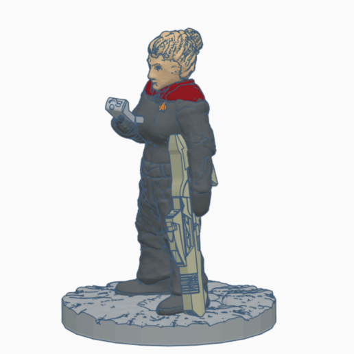 Star Wanderung Besatzung Dame 28mm 28mmscale janeway Legion Miniaturen Miniatur Picard Rollenspiel scifi Platz Trek Reisende Spiele 3D print model - Mito3D