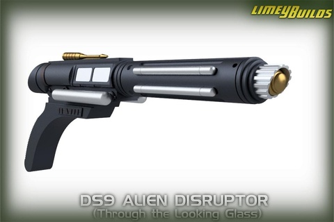 star trek ds9 alien disruptor startrek phaser replica prop sci-fi scifi 3d print model - Mito3D