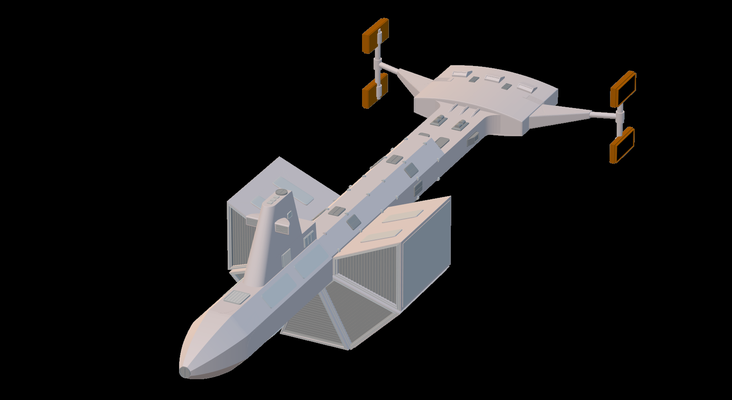 star trek dy100 class ss botany bay startrek model space sci-fi spaceship starship enterprise toy khan botanybay 3d print model - Mito3D