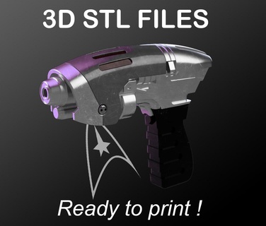 Star Wanderung Unternehmen Phase Pistole Gewehr Phaser Cosplay Replik 3d print model - Mito3D