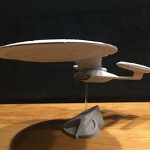 star trek enterprise supporto taglio filapin ncc 1701 nessun sci fi astronave starship i veicoli 3d print model - Mito3D