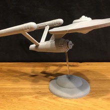 star trek enterprise original support cut filapin ncc 1701 sci fi starship Fahrzeuge 3d print model - Mito3D