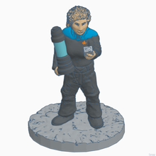étoile randonnée femelle science officier 28mm 28mmscale légion miniature fiction scifi Star Trek voyageur 3d print model - Mito3D