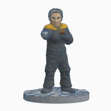 étoile randonnée femelle Sécurité officier 28mm 28mmscale Jeux légion miniature phaseur science fiction scifi espace Star Trek toy_game_accessories 3d print model - Mito3D
