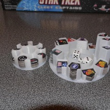 star trek frota capitães token titulares jogo brinquedo de acessórios 3d print model - Mito3D