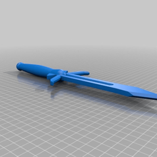 star yürüyüş Klingon bıçak sahne 3d print model - Mito3D